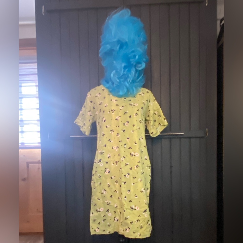 Marge Simpson handmade Halloween costume woman size 10-12 approximately
